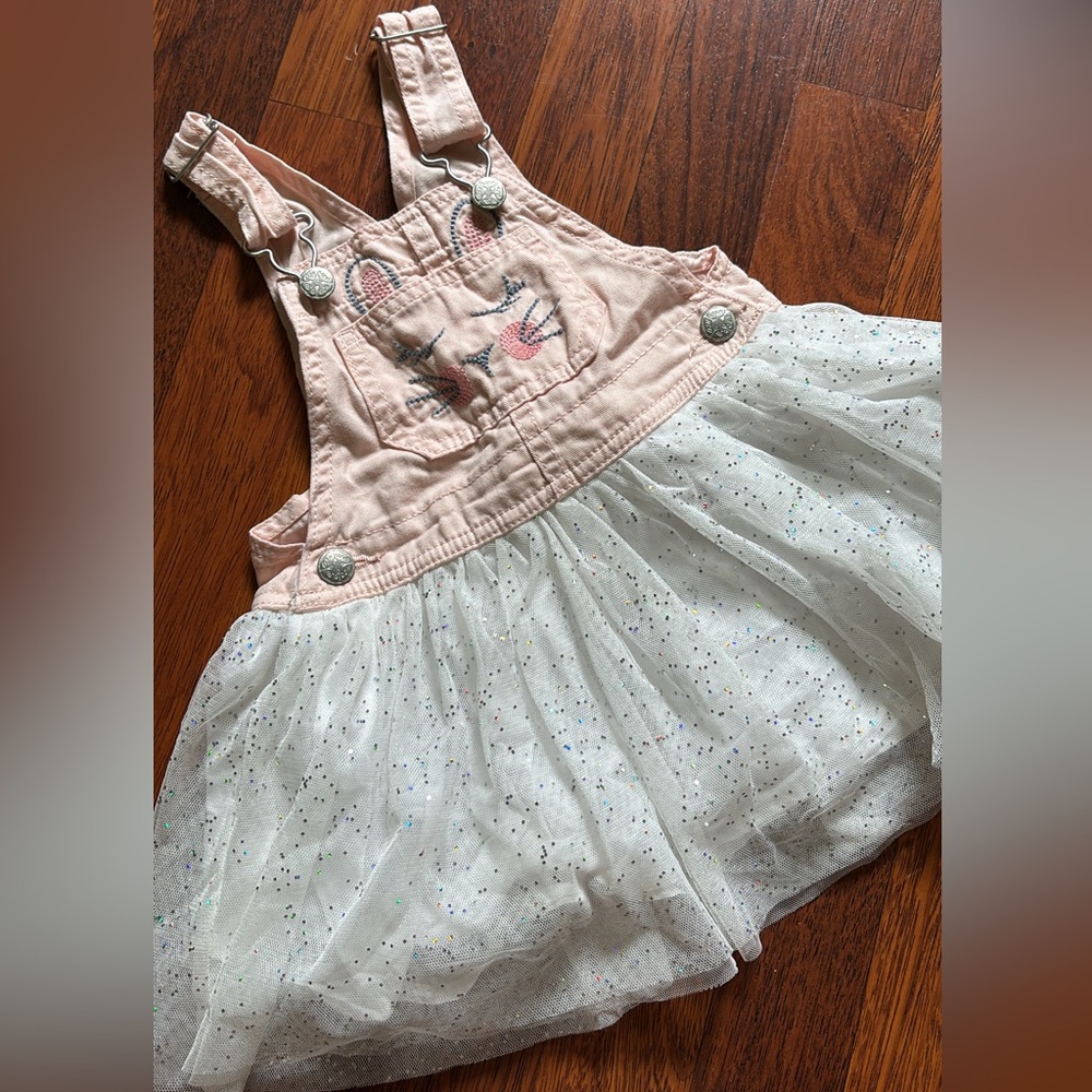 Oshkosh bunny overall dress • 2T